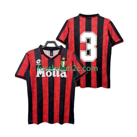 Fußballtrikots AC Mailand 3 1993 Retro Heim Trikotsatz 1994 Fußballtrikots AC Mailand 3 1993 Retro Heim Trikotsatz 1994